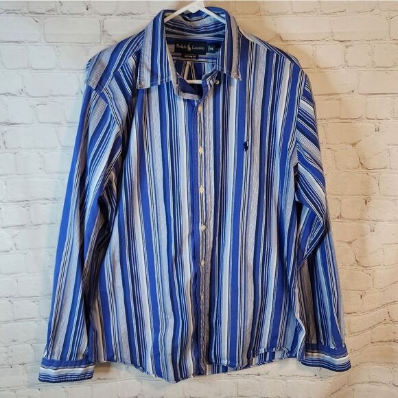 Men's Ralph Lauren "Custom Fit" longsleeve button-down shirt, size XL - Picture 1 of 4